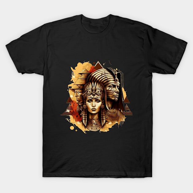 Egyptian Pharaoh and queen T-Shirt by momo1978